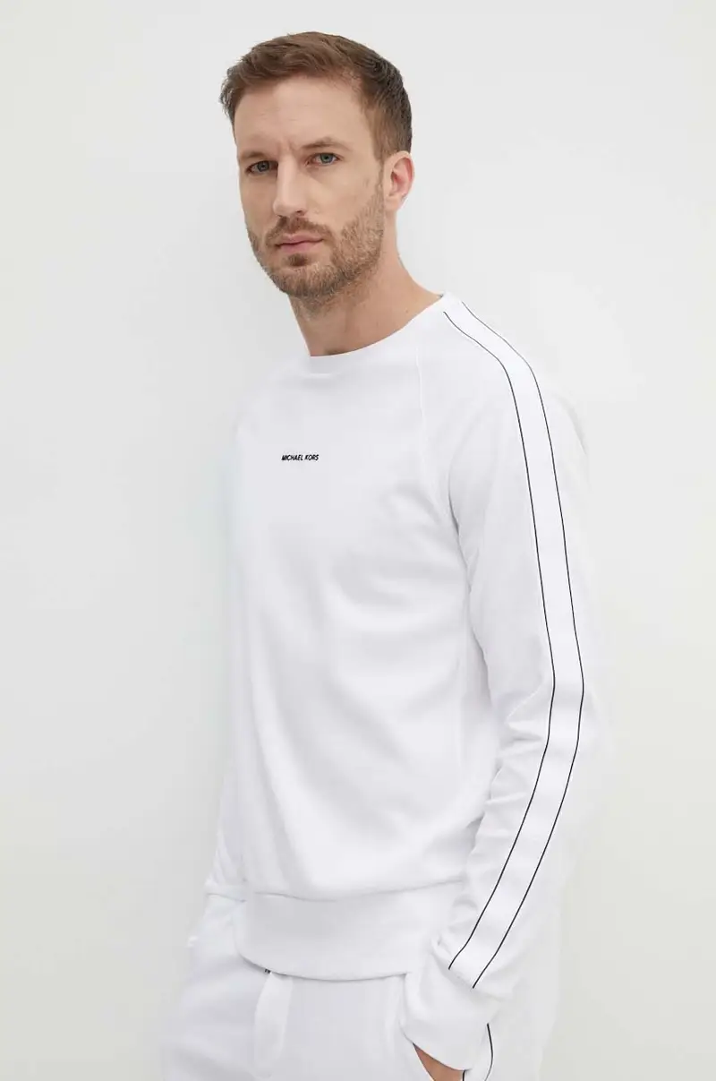 felpa uomo colore bianco con applicazione CT4524C5MF