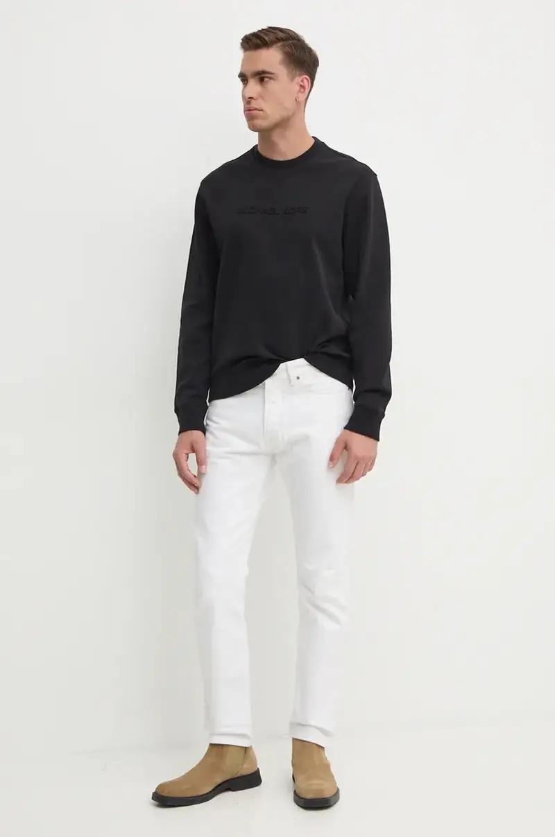 felpa uomo colore nero con applicazione CF4528J5MF miniatura 2