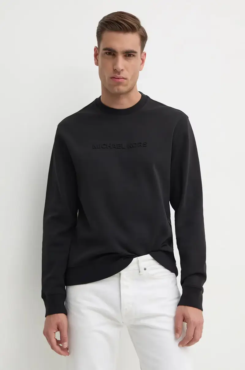 felpa uomo colore nero con applicazione CF4528J5MF