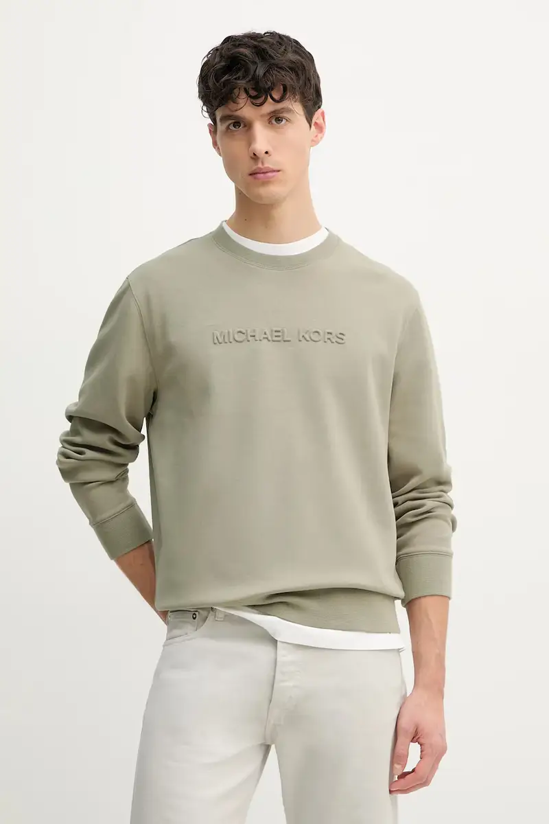 felpa uomo colore nero con applicazione CF4528J5MF Verde