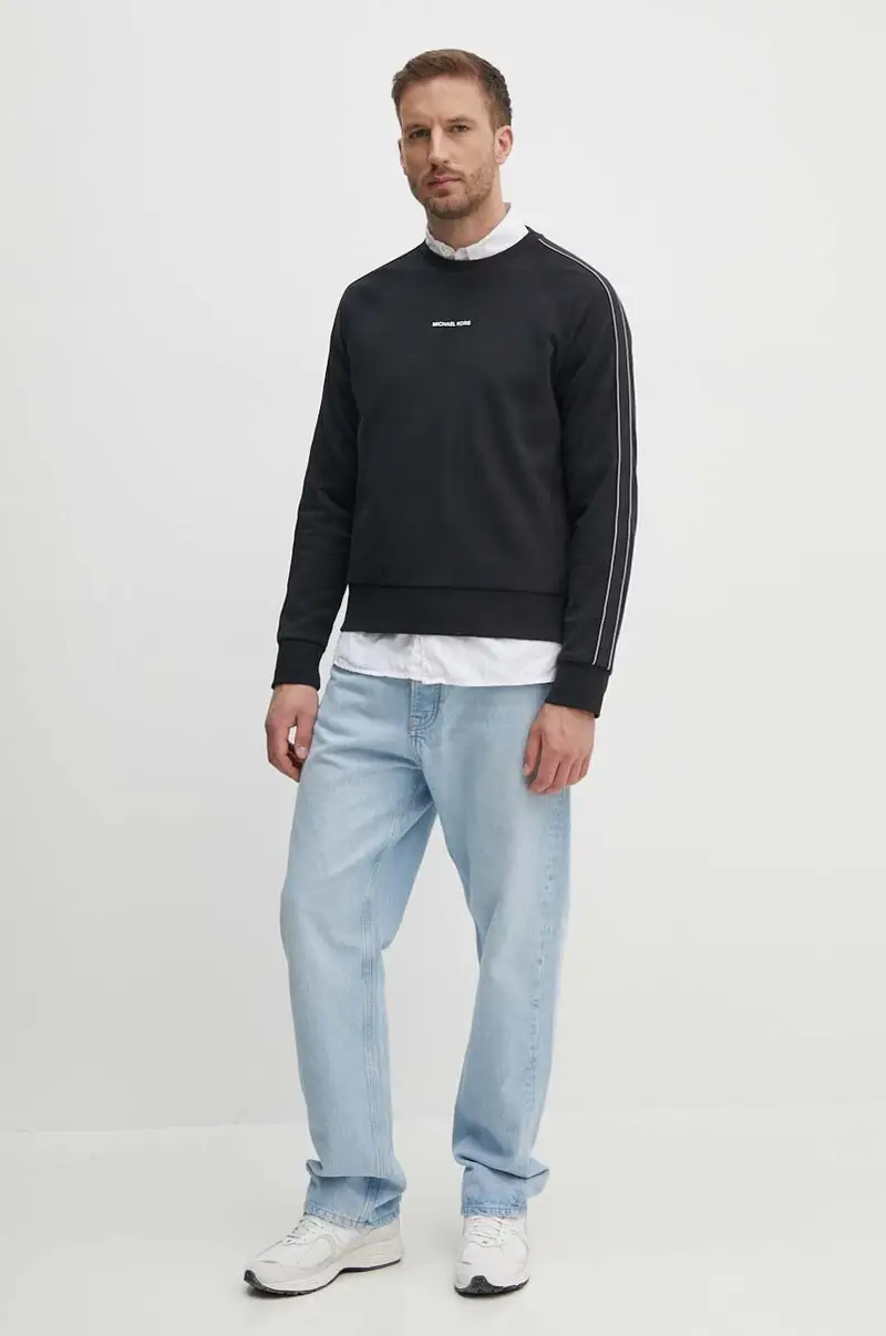 felpa uomo colore nero con applicazione CT4524C5MF miniatura 2