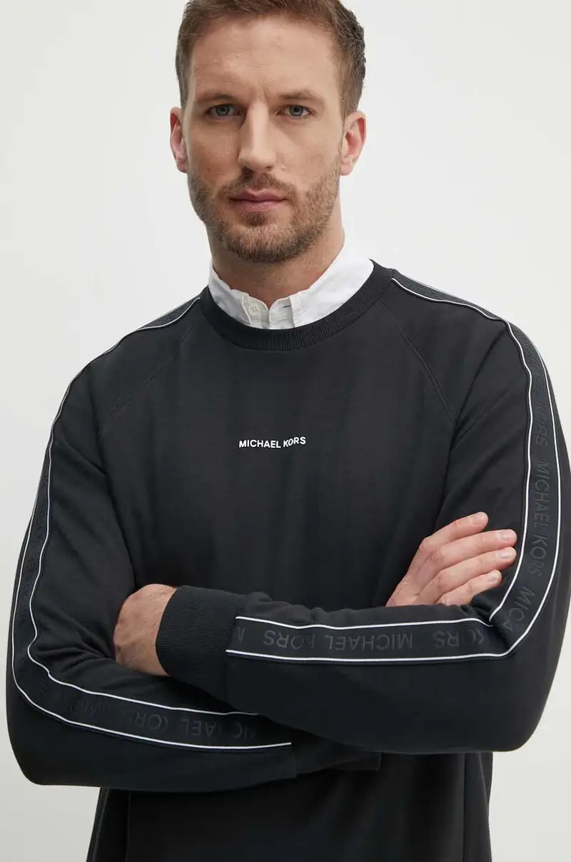 felpa uomo colore nero con applicazione CT4524C5MF miniatura 3