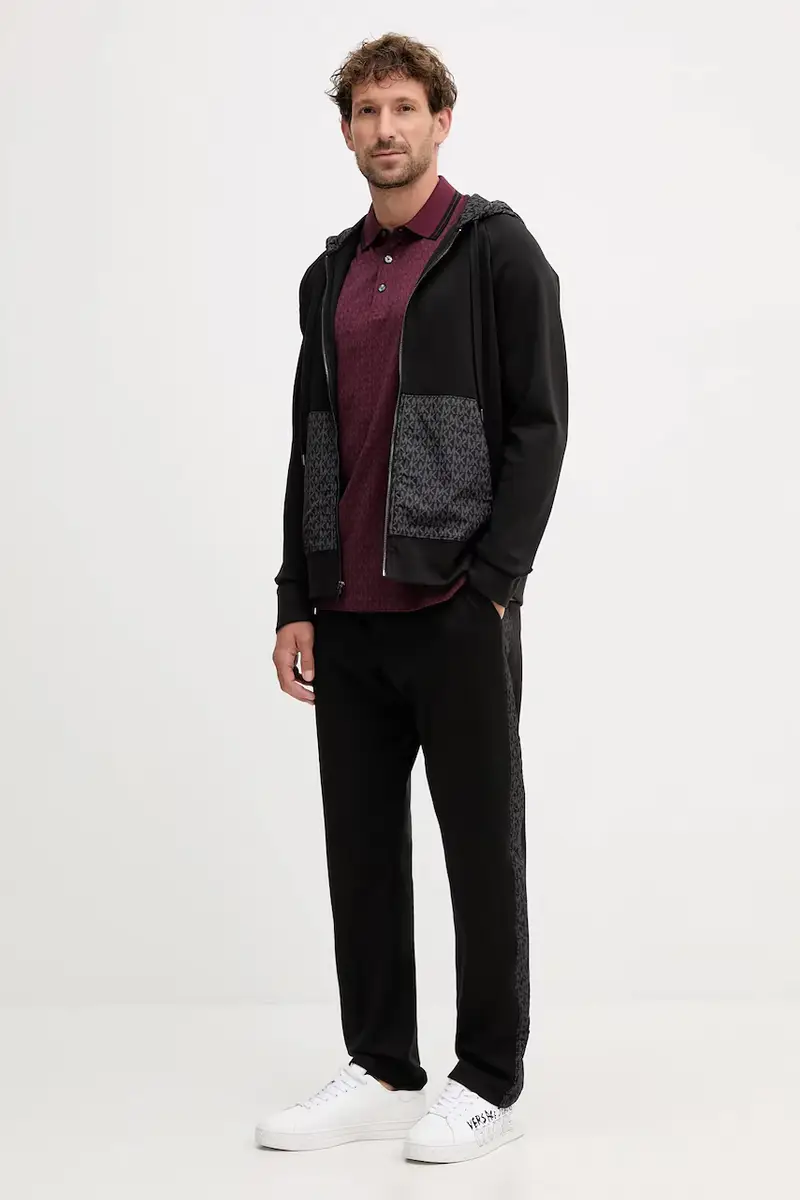 felpa uomo colore nero con cappuccio CF552Q55MF miniatura 2