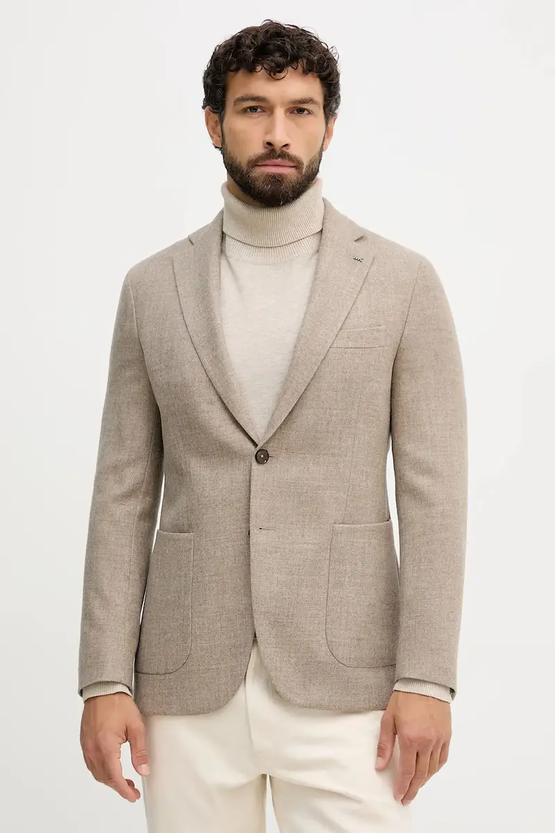 giacca in lana uomo colore beige MK0BL01087