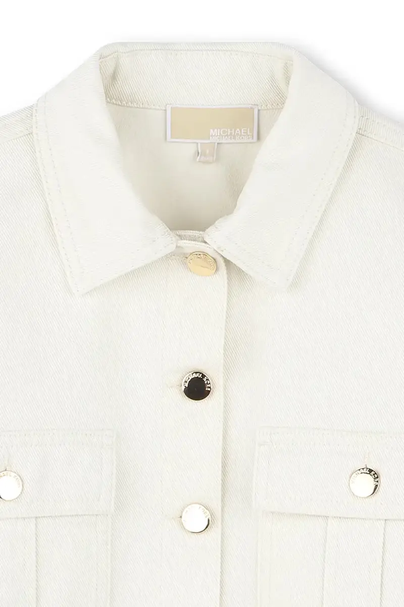 giacca jeans bambino/a colore beige R30293 miniatura 4