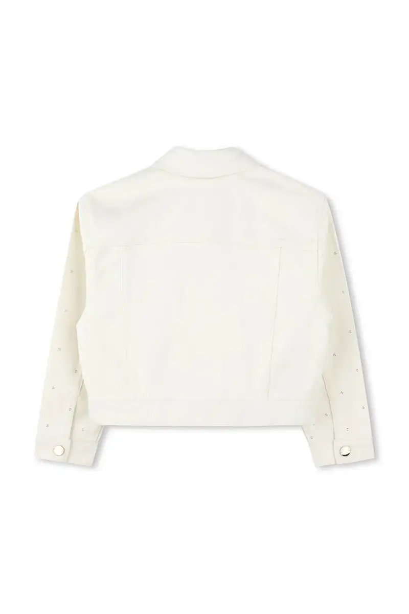 giacca jeans bambino/a colore beige R30293 miniatura 3