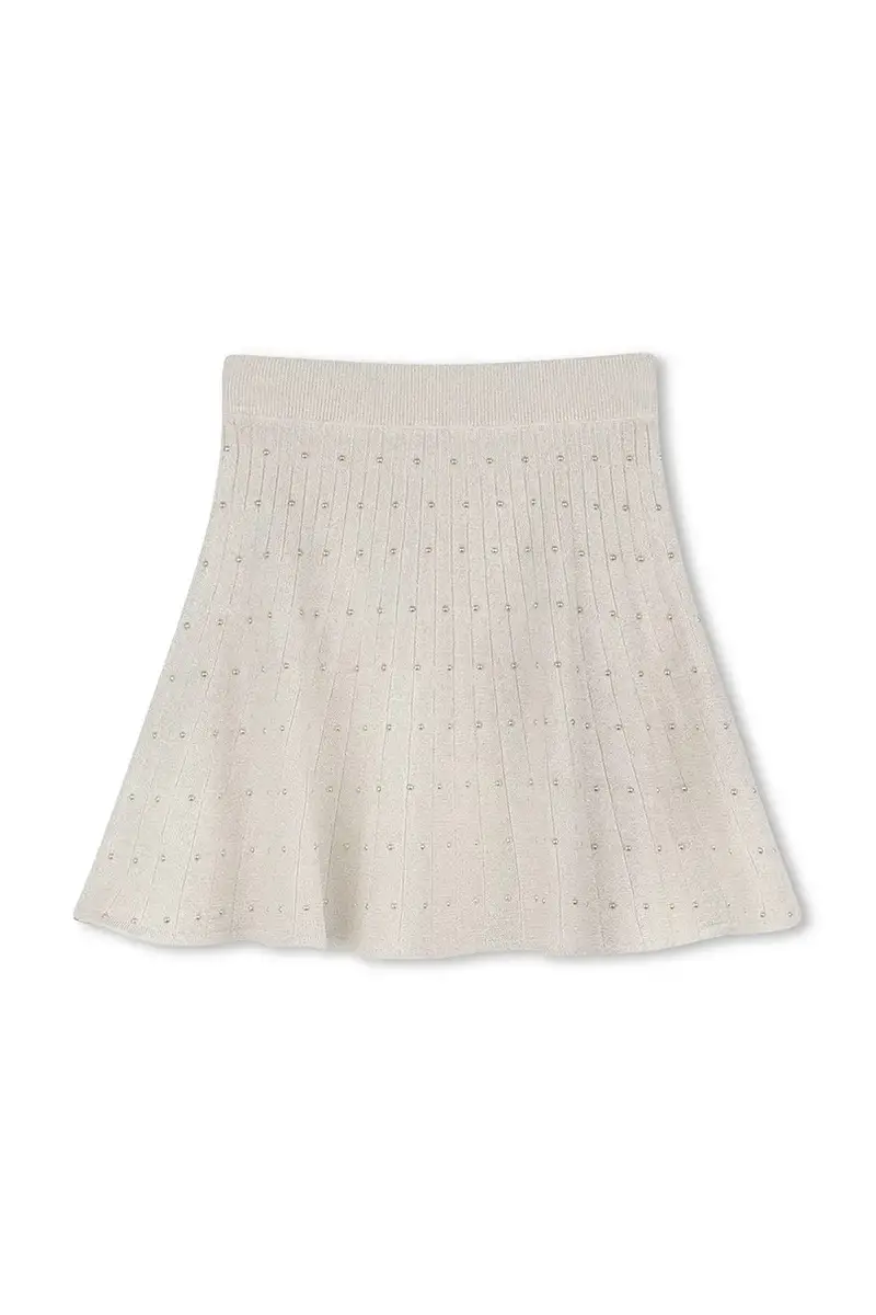 gonna bambina colore oro R30439 miniatura 3