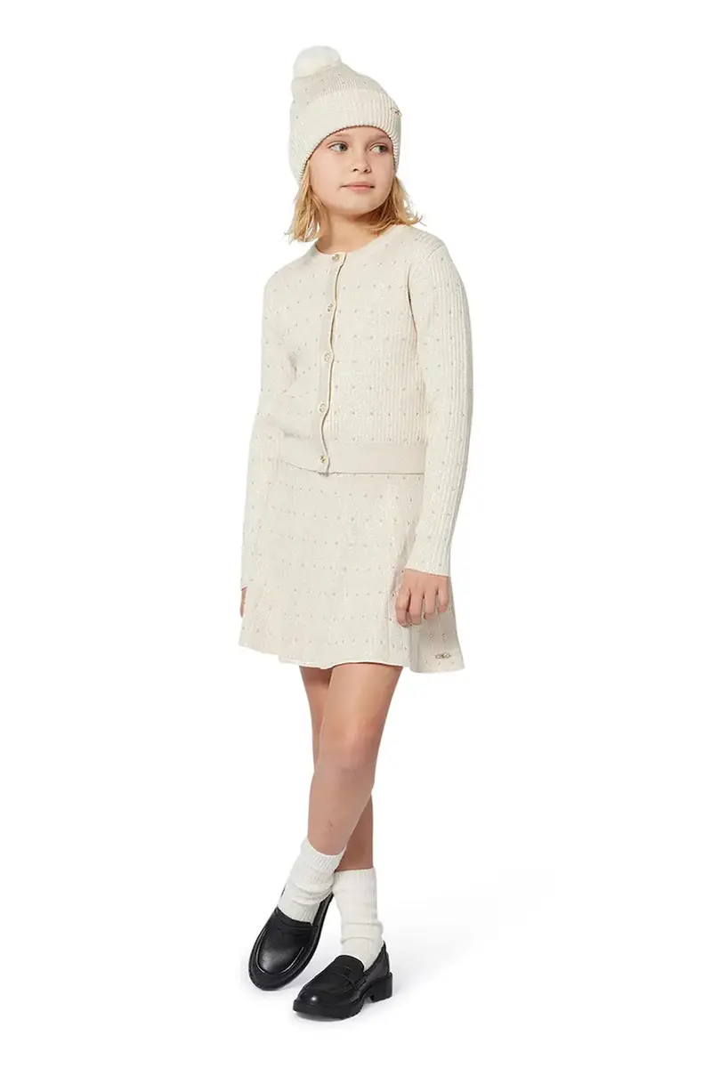 gonna bambina colore oro R30439