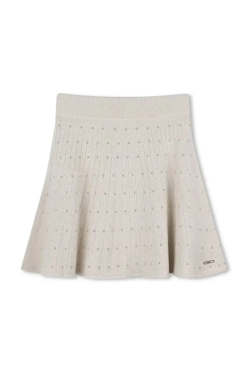 gonna bambina colore oro R30439 miniatura 2