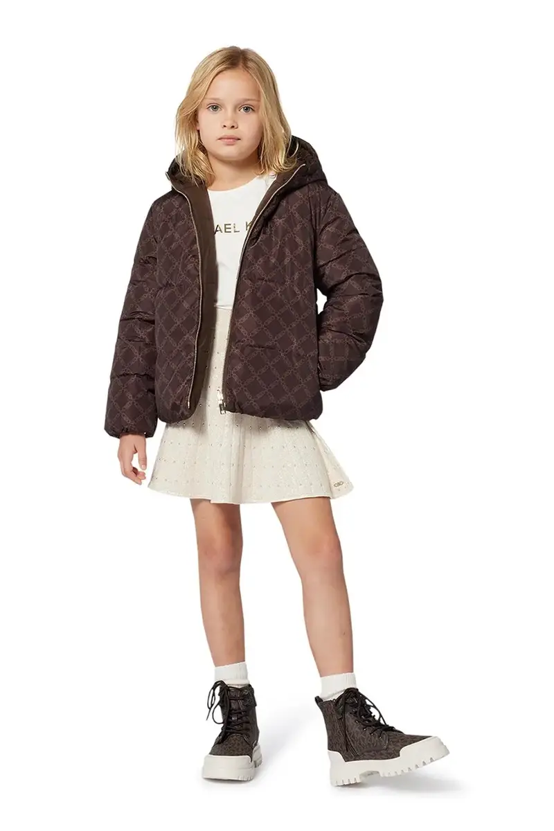 gonna bambina colore oro R30439 miniatura 5