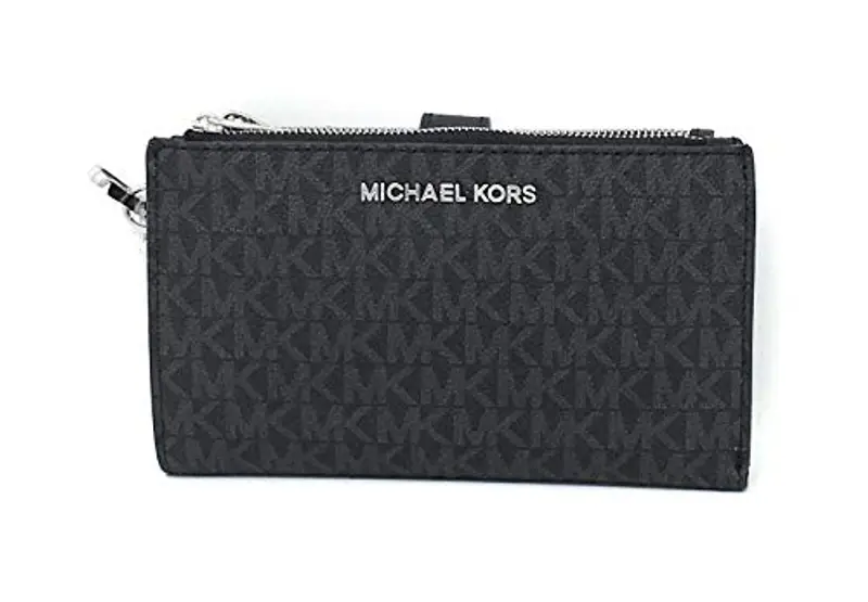 Michael Kors Jet Set Travel, Portafoglio da viaggio con cinturino da polso e doppia cerniera da donna, NS