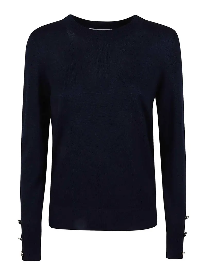 Maglia girocollo Blu