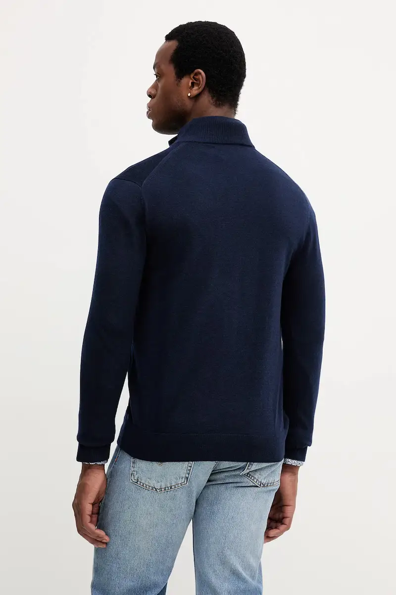 maglione in lana uomo colore blu navy CR1601Z7AP miniatura 3