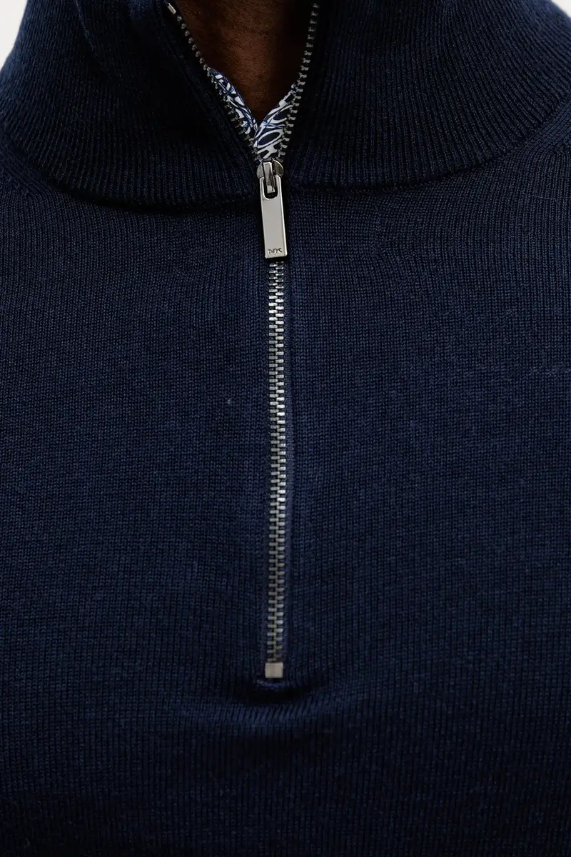 maglione in lana uomo colore blu navy CR1601Z7AP miniatura 5