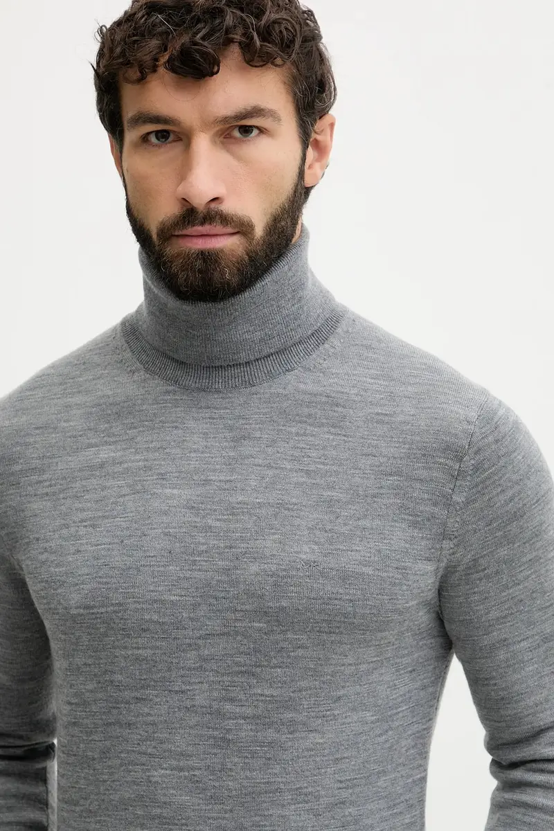 maglione in lana uomo colore grigio CF460F97AP miniatura 4