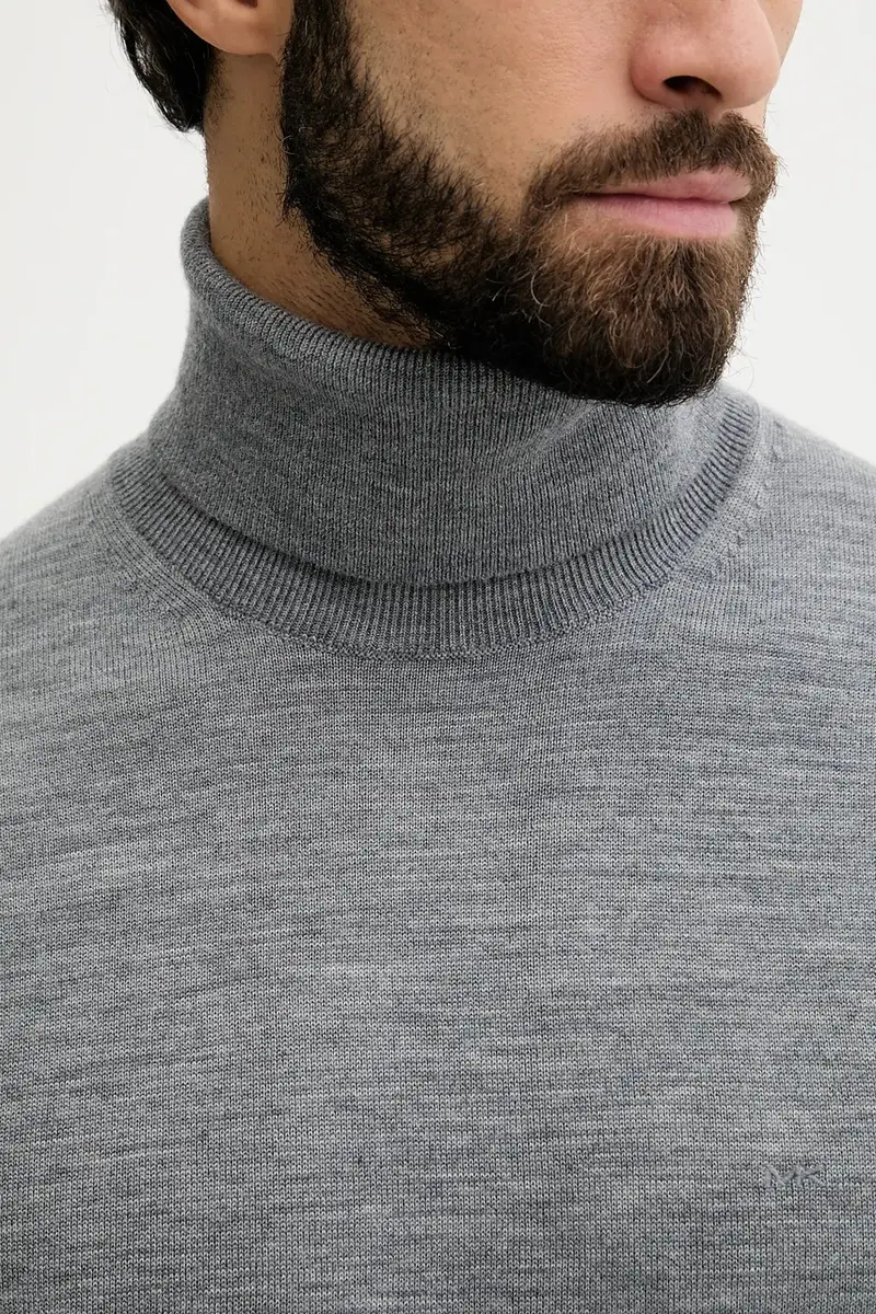maglione in lana uomo colore grigio CF460F97AP miniatura 5