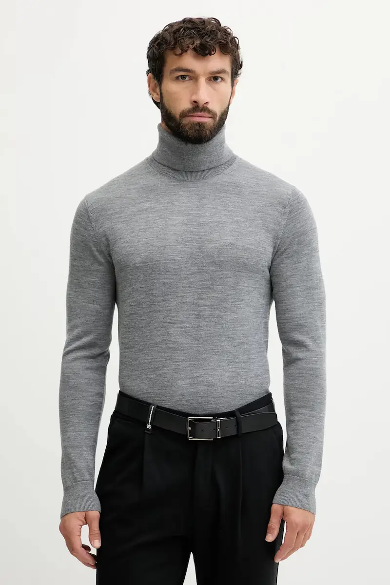 maglione in lana uomo colore grigio CF460F97AP