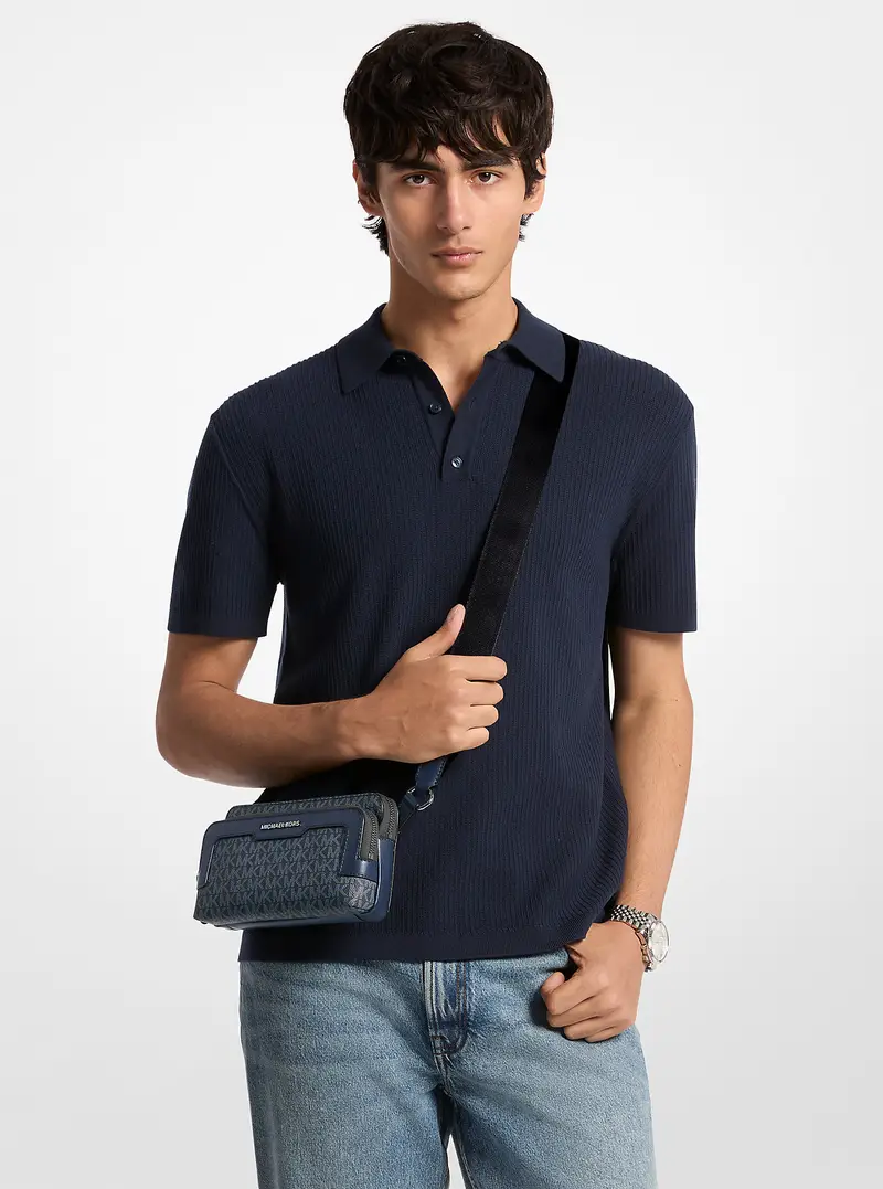 Michael Kors Mens Borsa a tracolla Blu 3377835 miniatura 3