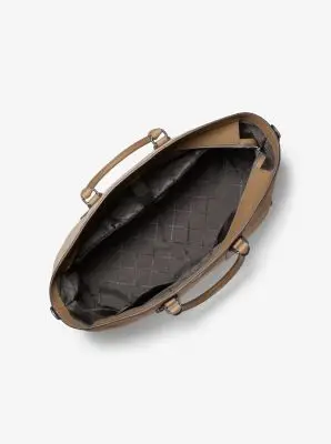 MK Borsa tote Hudson in pelle scamosciata - Naturale - Michael Kors miniatura 2