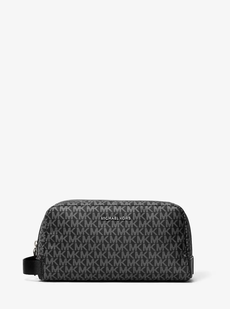 MK Kit da viaggio Brooklyn con stampa logo - Nero - Michael Kors miniatura 2