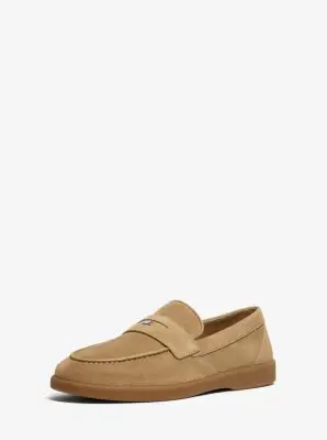 MK Loafer Wesley in pelle scamosciata - Naturale - Michael Kors miniatura 2