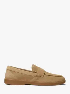 MK Loafer Wesley in pelle scamosciata - Naturale - Michael Kors miniatura 3