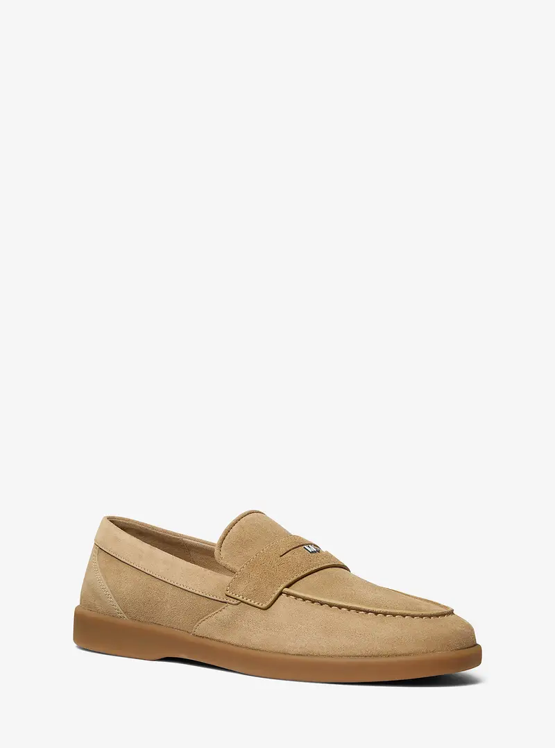 MK Loafer Wesley in pelle scamosciata - Naturale - Michael Kors
