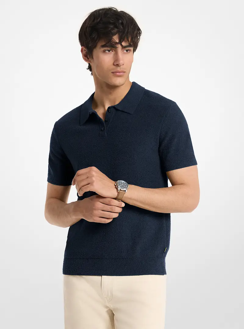 Michael Kors Mens Polo Blu 4220000