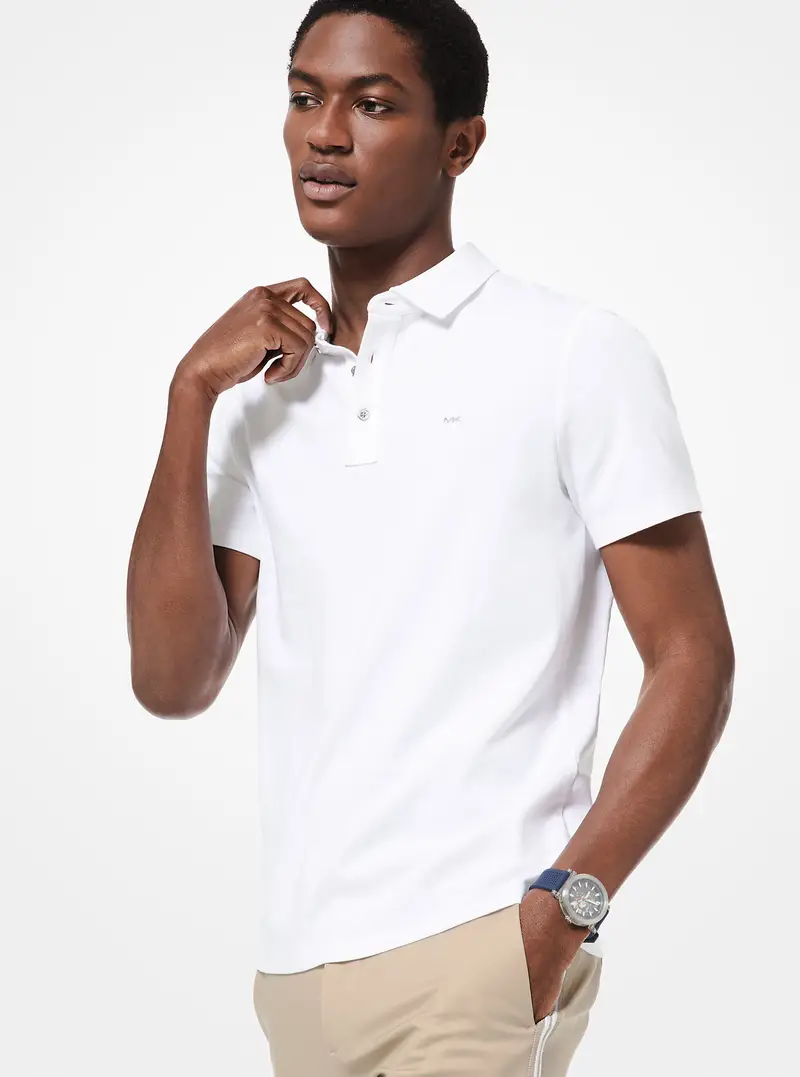 Michael Kors Mens Polo Bianco 4152497