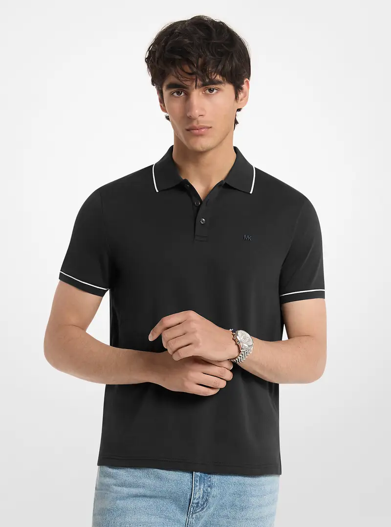 MK Polo in cotone - Nero - Michael Kors
