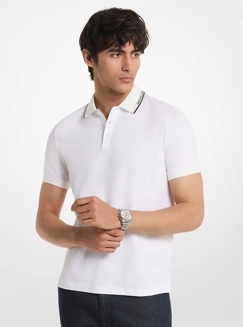 Michael Kors Mens Polo Bianco 4219964 miniatura 2