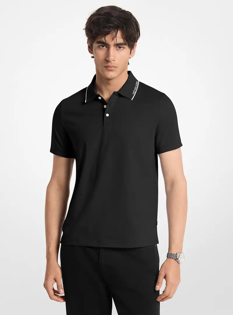 Michael Kors Mens Polo Nero 4220134 miniatura 2