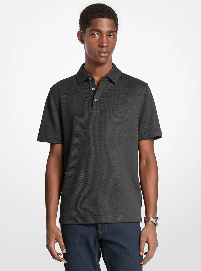 Michael Kors Mens Polo Nero 3047724 miniatura 2