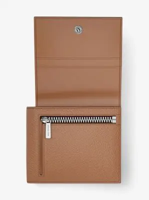 MK Portafoglio Hudson in pelle martellata - Marrone - Michael Kors miniatura 3