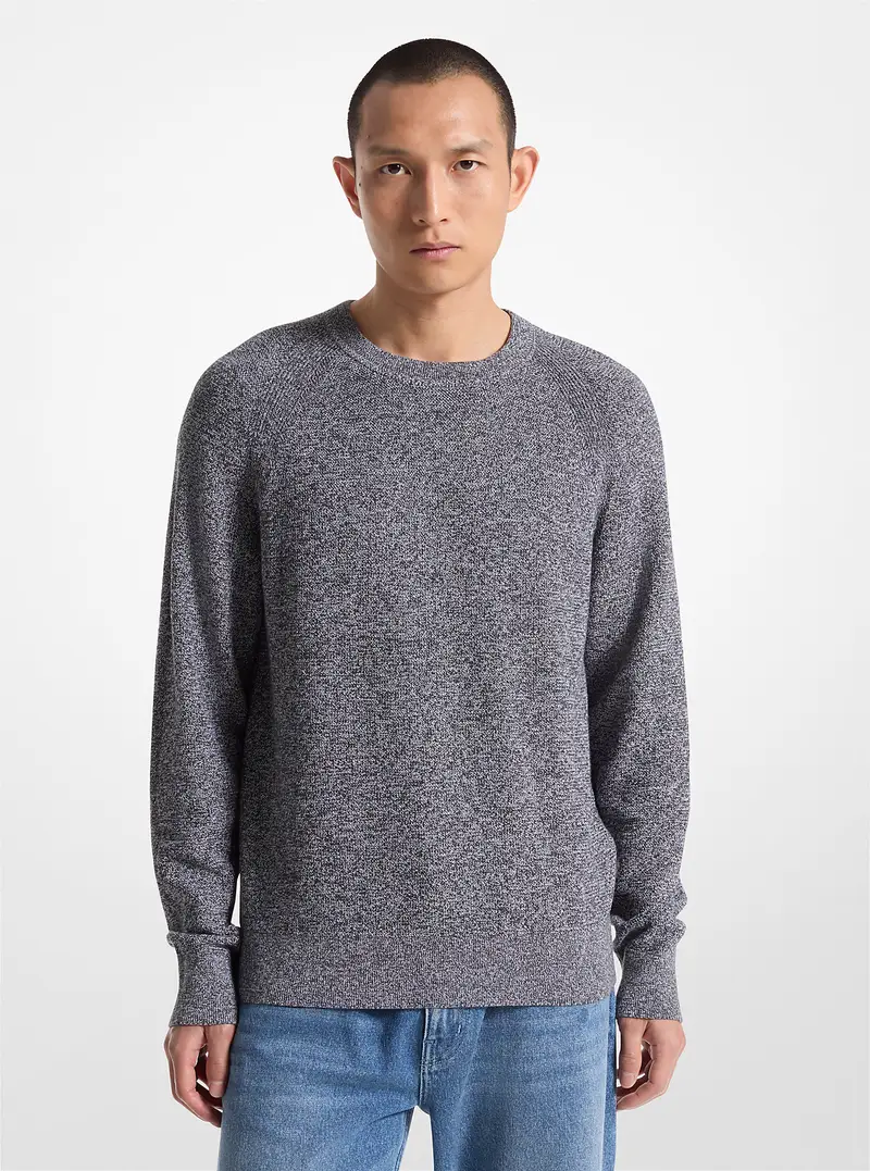 MK Pullover girocollo in cotone - Grigio - Michael Kors