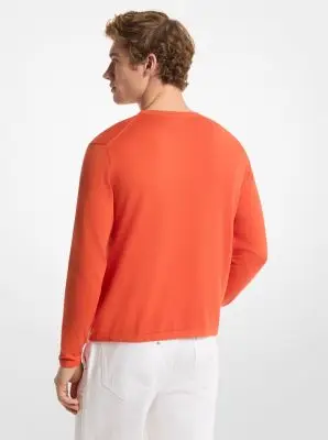 MK Pullover in jersey di cotone - Arancio - Michael Kors miniatura 2