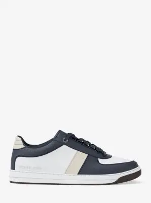 MK Sneaker Brady in pelle color block - Blu - Michael Kors miniatura 2