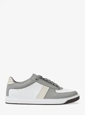 MK Sneaker Brady in pelle color block - Grigio - Michael Kors miniatura 2