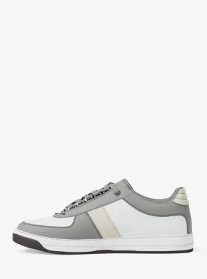 MK Sneaker Brady in pelle color block - Grigio - Michael Kors miniatura 3