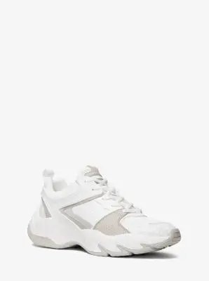 MK Sneaker Chase in materiale misto - Bianco - Michael Kors miniatura 2