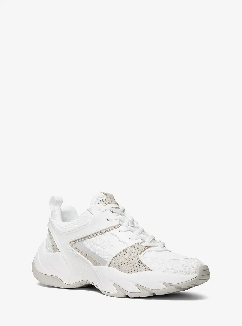 MK Sneaker Chase in materiale misto - Bianco - Michael Kors