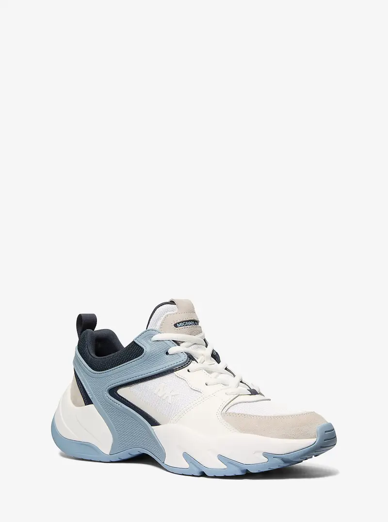 MK Sneaker Chase in materiale misto - Blu - Michael Kors