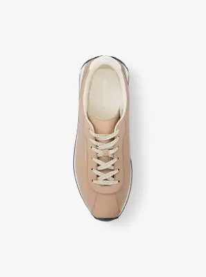 MK Sneaker Rhodes in nylon - Naturale - Michael Kors miniatura 3