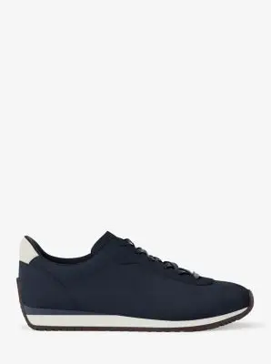 MK Sneaker Rhodes in pelle scamosciata - Blu - Michael Kors miniatura 2