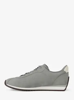 MK Sneaker Rhodes in pelle scamosciata - Grigio - Michael Kors miniatura 3