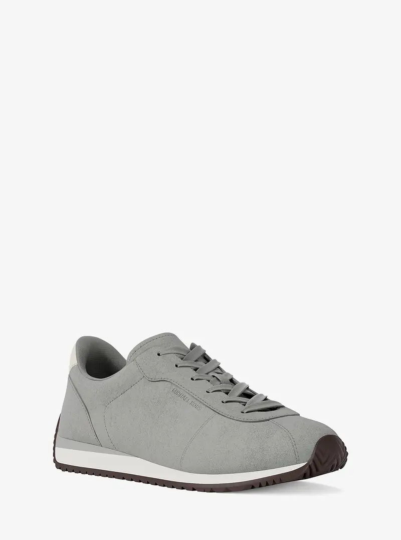 MK Sneaker Rhodes in pelle scamosciata - Grigio - Michael Kors