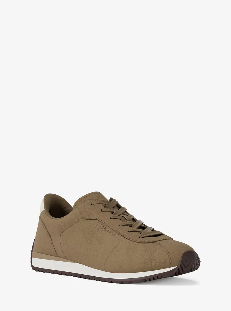 MK Sneaker Rhodes in pelle scamosciata - Naturale - Michael Kors