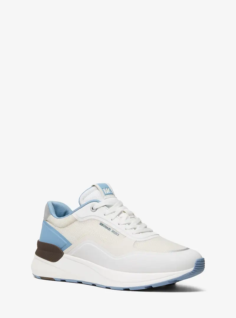 MK Sneaker Trevor in materiale misto - Blu - Michael Kors