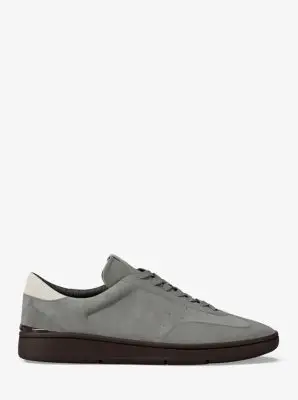 MK Sneaker Wilton in pelle scamosciata - Grigio - Michael Kors miniatura 2