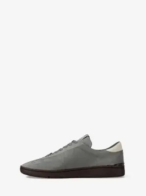 MK Sneaker Wilton in pelle scamosciata - Grigio - Michael Kors miniatura 3